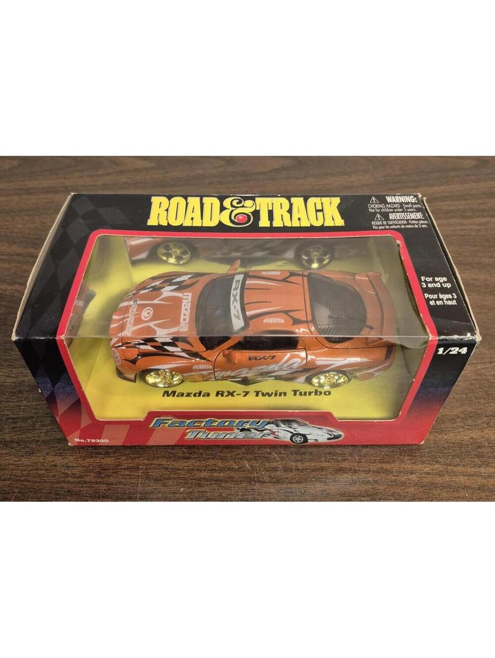 Road & Track Factory Tuners 1/24 Scale Mazda RX-7 Twin Turbo Diecast Model Car